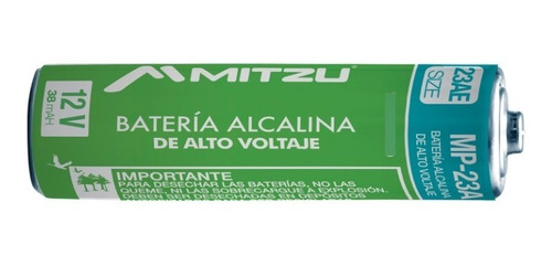 Imagen 3 de 3 de Mp-23a Pila Alcalina Tipo Cilindro 12v 38mah 23a Alto Voltaj