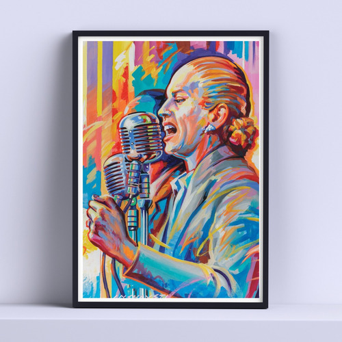 Cuadro Eva Peron Discurso Ilustracion 30x40cm List P Colgar