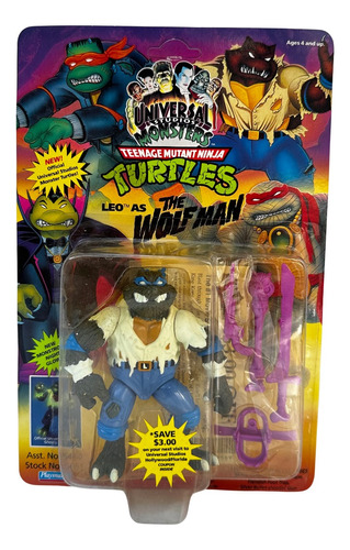 Tortugas Ninja Vintage Leo Wolfman Universal Monster 1993