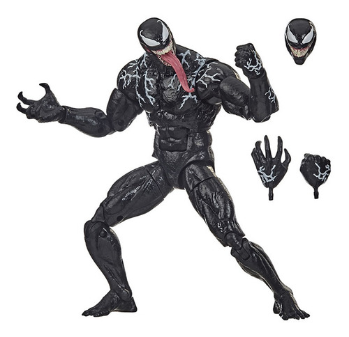 Imagen 2 de 6 de Figura De Acción Venom Revoltech Spider Man Juguetes Colecci