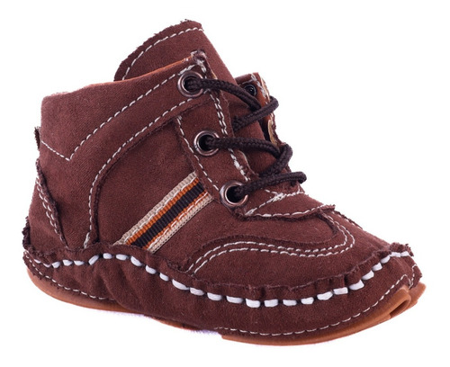 Zapato Bebe  Bota Suela Antiderrapante 506-c Cafe Ligero