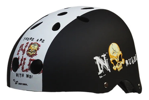 Casco De Bicicleta Bmx Calavera (skull) Negro 288a/b/