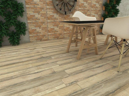 Porcelanato Itagres Simil Madera 16x100 Nantes Natural 1°cal