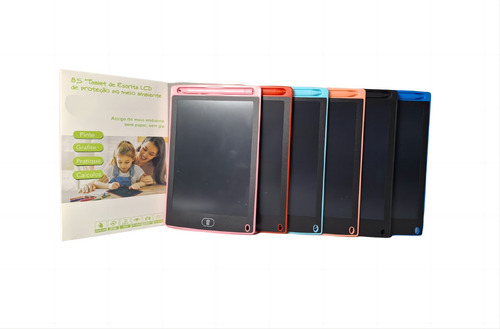 Kit C/ 10 - Lousa Magica Infantil Digital Lcd Tablet 8.5pol
