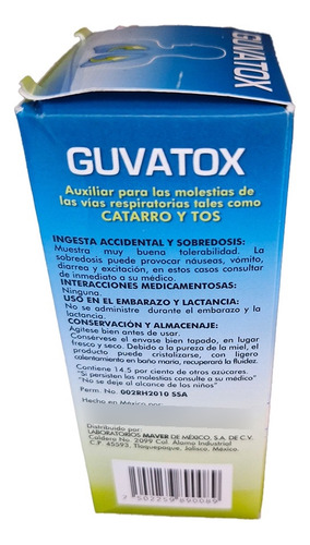 Guvatox Jarabe 120 Ml Catarro Y Tos