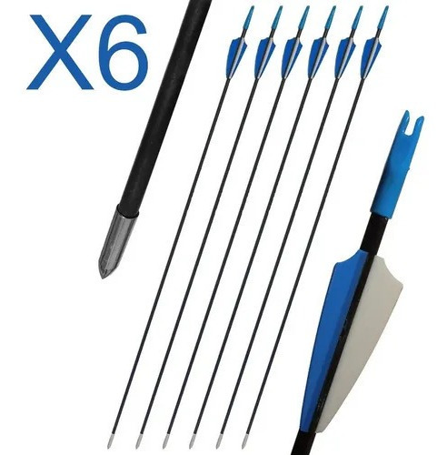 Pack De 6 Flechas Nux Para Arco