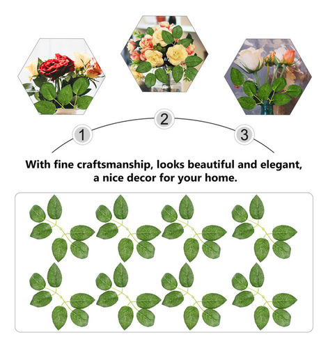 Nuevo Accesorios De Hojas De Rosas Artificiales, 100 Piezas.