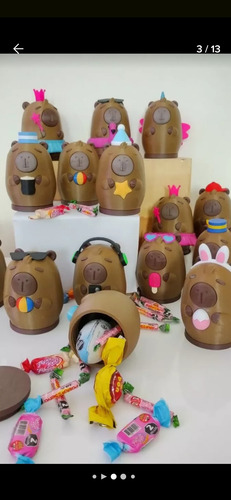 Huevo Capibara Alcancia Pascuas Relleno Golosina