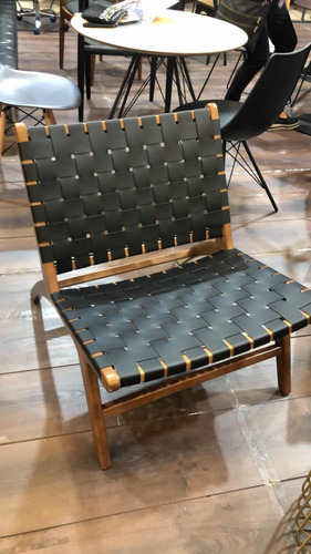 Silla Ocasional Diseño Wegner Ch24 En Madera Solida Y Piel
