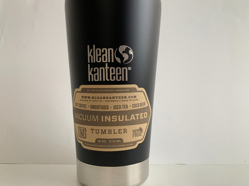 Klean Kanteen Tumbler - Vaso Térmico Para Café 16oz (473ml) Color Negro Tumbler 16oz