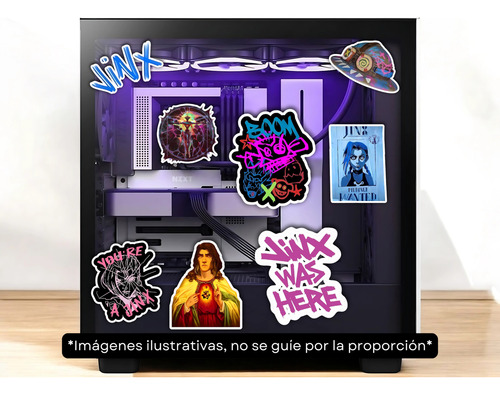 Sticker Arcane League Of Legends Lol Pegar En Móvil Pc X10