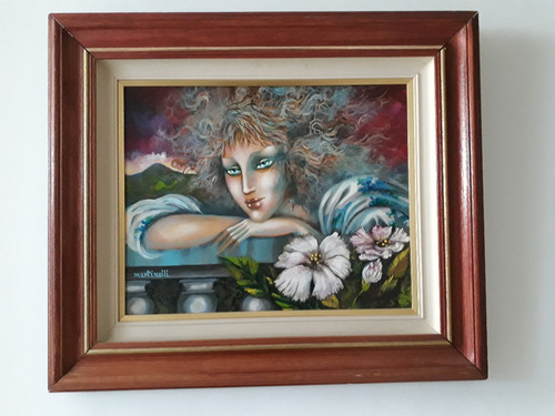 375- Sérgio Martinolli. Ose. 73x63cm Com Mold. Crepúsculo. (Usado)