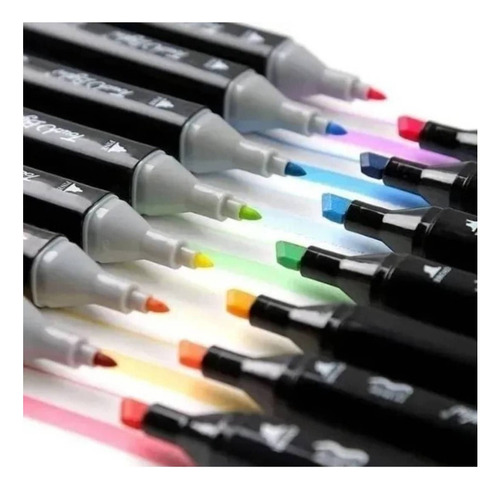 Set 80 Plumones Marcadores Colores Doble Punta