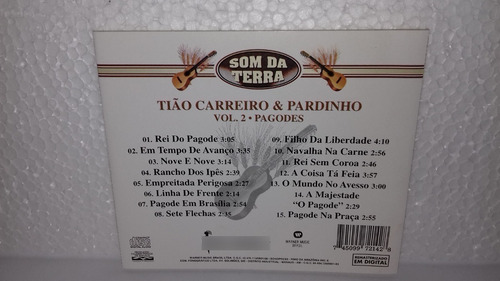 Cd Tião Carreiro E Pardinho - Vol. 2 Pagodes - Som Da Terra (Usado)