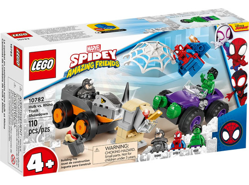 Lego Spidey Camiones De Combate De Hulk Y Rino 10782