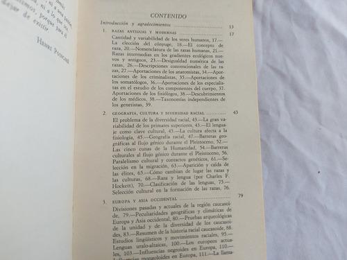 Las Razas Humanas Actuales Carleton S. Coon Guadarrama 1969 (Usado)