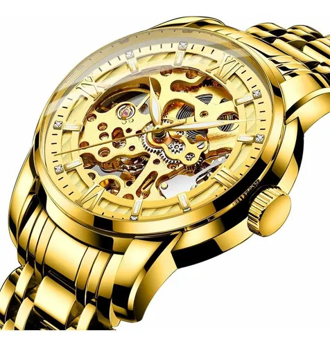 Relojes Mecánicos Esqueleto Delicados Originales Para Hombre