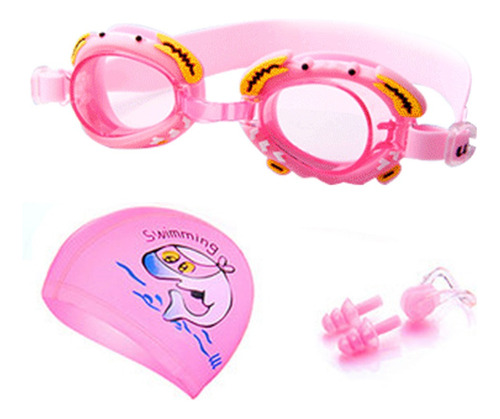 Gafas De Natación Kit 3 En 1, Niño Nadar Protección Uv 