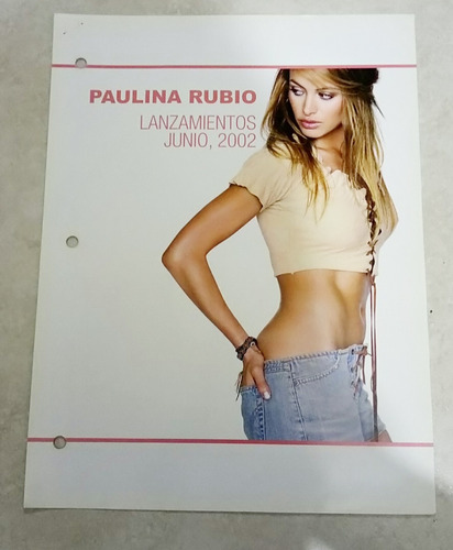 Paulina Rubio Border Girl Promocional Mexicano Lanzamientos 