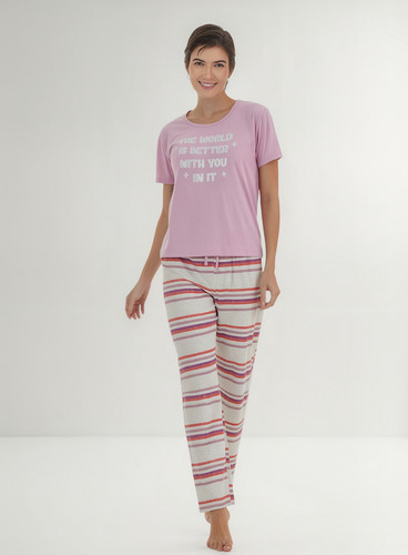 Pijama Mujer Tops & Bottoms Modelo 20369