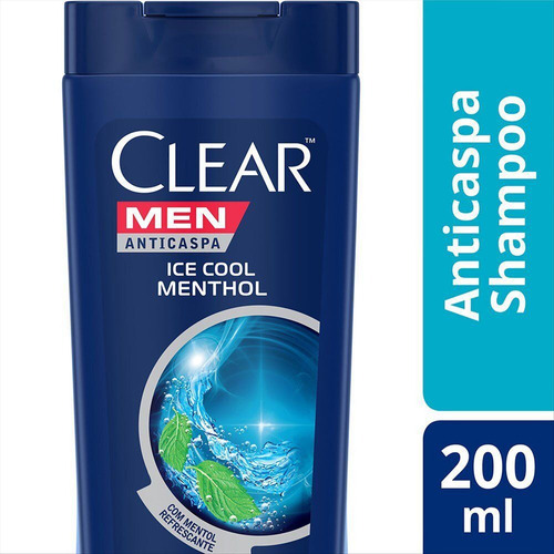 Imagem 1 de 1 de Shampoo Anticaspa Ice Cool Menthol Clear Men 200ml