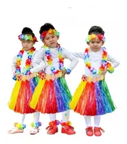 Comprar Kit Hawaiano Niña \u002F\u002Ffalda\u002Fcollar\u002Fmuñequera\u002Fvincha\u002Fbrasier