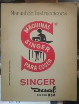 Comprar Manual De Instrucciones Maquina Singer Para Coser