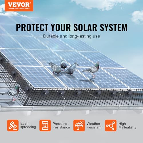 Protector De Panel Solar Contra Bichos Pajaros De 20cm X 30m