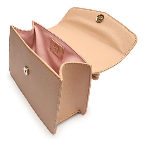 Bolsa Pequena Feminina Tiracolo Alça Com Nós Nude - My Shoes