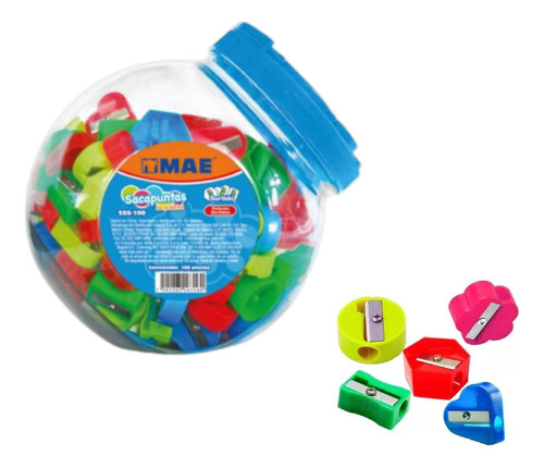 Sacapuntas Mae Sss-100 Bote Con 100 Piezas
