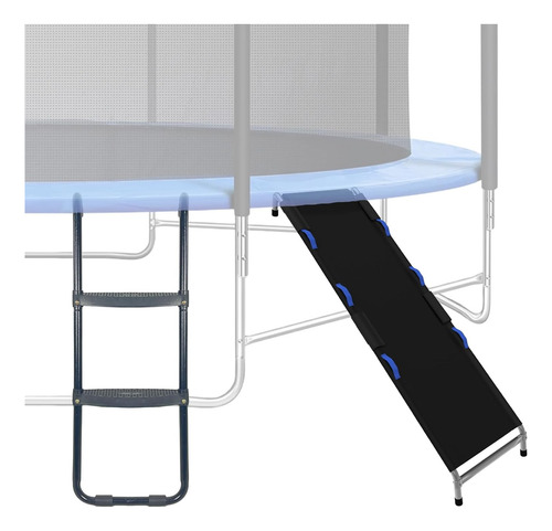 Kit De Diapositivas De Escalera De Trampolín 2 Escalones Con