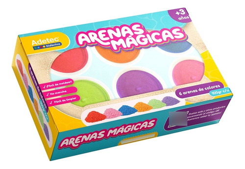 Set 6 Arena Mágica Colores Adetec