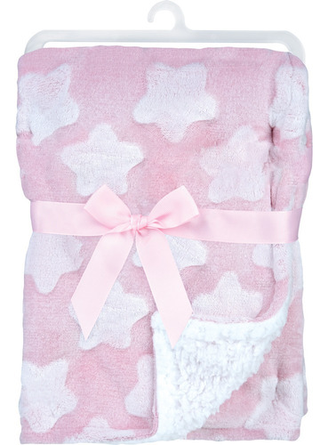 Imagem 2 de 5 de Mantinha Para Bebê Star Rosa Buba 13229