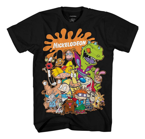 Nickelodeon Polera Clásica Para Hombre De Los Años 90 - Cami