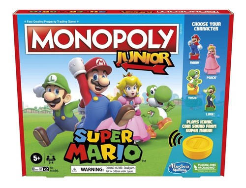 Monopoly Juego De Mesa Junior Super Mario Edition, Diver Mpy