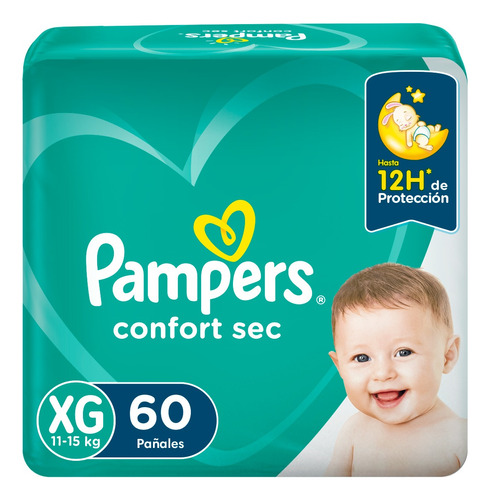 1 Paquete Pañales Pampers Confort Sec Todas Las Tallas