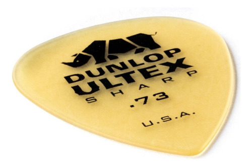 6 Plumillas Dunlop Ultex Sharp .73 433p.73 Color Amarillo/Transparente