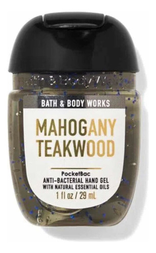 Bath And Body Works 1 Gel Antibacterial Pocketbac Sanitizer Fragancia Mahogany Teakwood