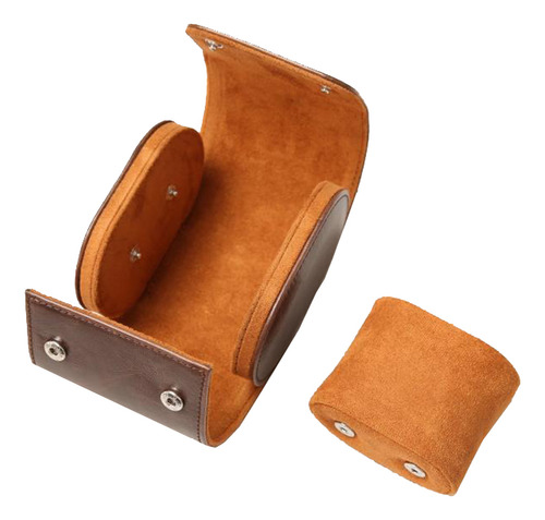 Reloj De Cuero Vintage Portátil Con Funda De Viaje Con 1 Ran
