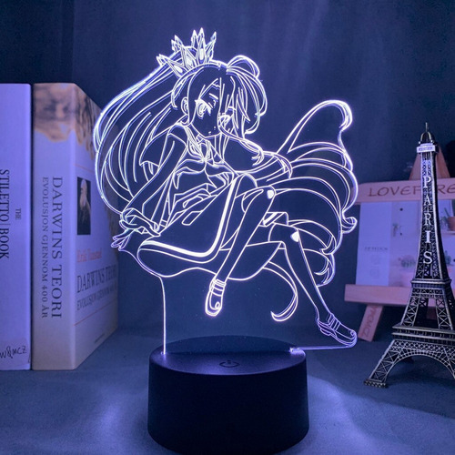 / Anime No Game No Life Shiro Luz De Noche Led