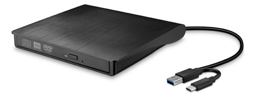 . Gravador De Dvd Externo Usb-c De Cabeça Dupla