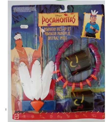 Disfraz Vintage Pocahontas Disney Powhatan Accesorios X4