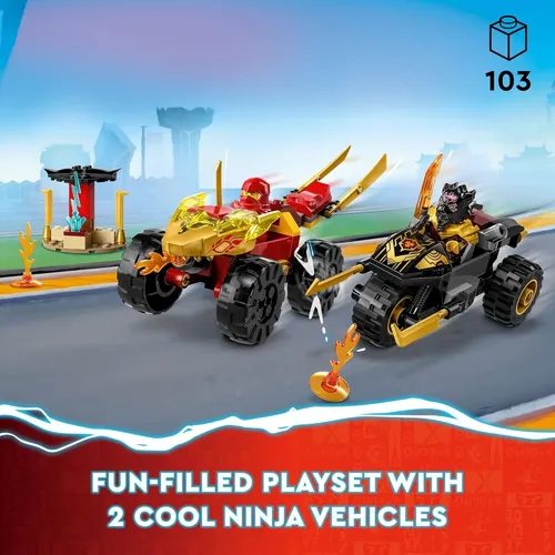 Lego Ninjago Kai E Ras Batalha De Carros E Bicicletas (71789 103