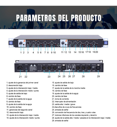 Crossover Audio Profesiononal 3 Vias
