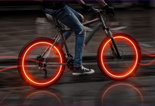 Tapa Valvula De Luces Led Para Neumaticos De Autos Moto Bici