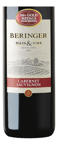 Pack De 12 Vino Tinto Beringer Mv Cabernet Sauvignon 750 Ml
