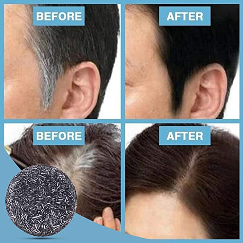 Shampoo Escurecedor De Carvão De Bambu De 3 Peças, Sa