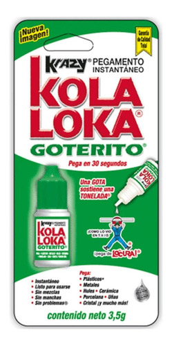 Imagen 1 de 1 de Pegamento Kola Loka De Gotero 3.5gr 3835