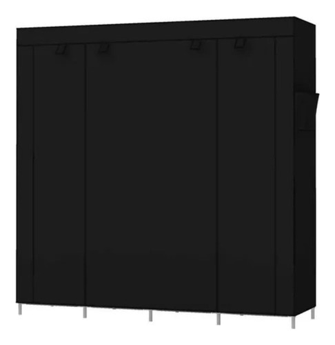 Zapatera Closet Armable Practiksa Guardarropa Color Negro Rz04014
