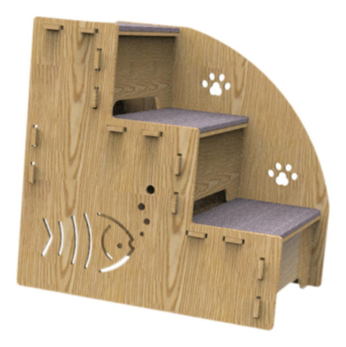 Escalera Para Perros Y Cachorros, 3 Escalones,